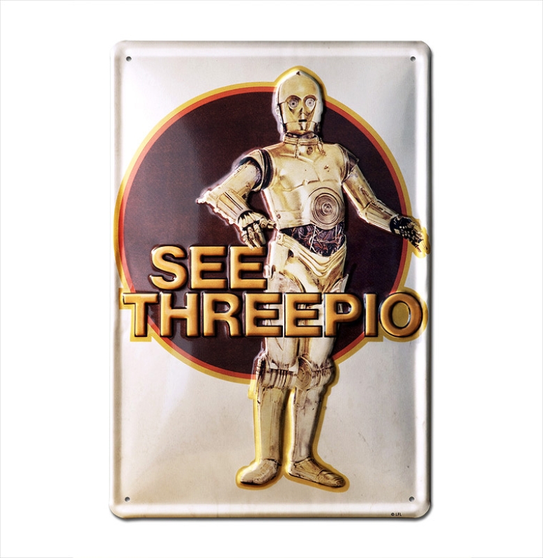 Star Wars See Threepio - Tin Plate